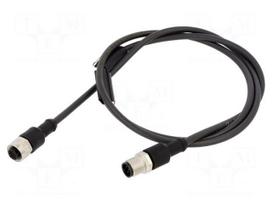 Cable: for sensors/automation | PIN: 5 | 1m | plug | 60VDC | 60VAC | 4A