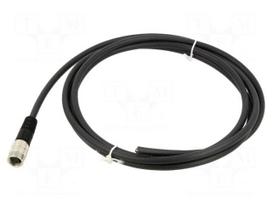 Cable: for sensors/automation | PIN: 2 | female | 2m | plug | 125V | 4A