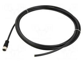 Cable: for sensors/automation | PIN: 8 | M12 female | 5m | plug | 30VDC