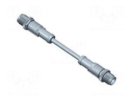 Cable: for sensors/automation | PIN: 4 | M12 male,both sides | plug