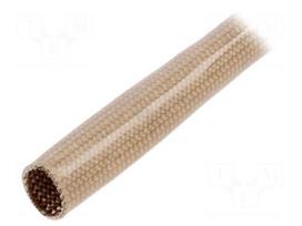 Insulating tube | fiberglass | beige | -30÷155°C | Øint: 4mm | L: 200m