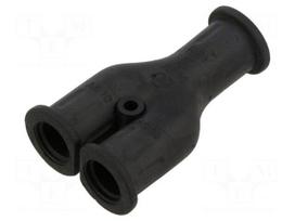 Y-connector | elastomer thermoplastic TPE | IP66 | socket 10 x3