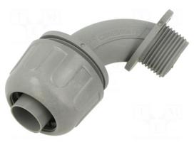90° angled connector | M20 | polyamide | Anaconda Sealtite | grey