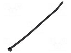 Cable tie | L: 186mm | W: 4.6mm | black | polyamide | 220N | Ømax: 44mm