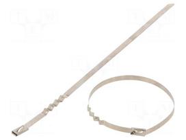 Cable tie | L: 520mm | W: 4.6mm | stainless steel AISI 304 | 445N