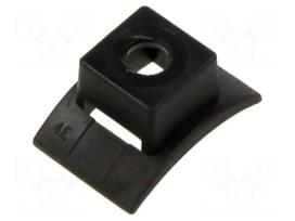 Holder | screw | black | cable ties