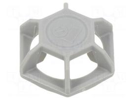 Holder | screw | polyamide | grey | cable ties | 100pcs | 31mm