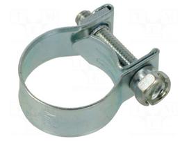 T-bolt clamp | W: 9mm | Clamping: 16÷18mm | zinc plated steel | Mini
