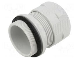Cable gland | without nut | M50 | 1.5 | IP68 | PA | grey