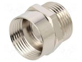 Thread adapter | PG13,5 | M20 | brass | Plating: nickel | SKINDICHT®