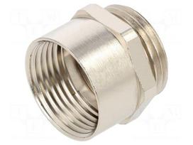 Thread adapter | PG13,5 | M20 | brass | Plating: nickel | SKINDICHT®