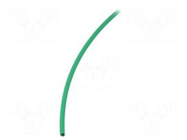 Heat shrink sleeve | thin walled | 3: 1 | 3mm | L: 30m | green | -55÷135°C