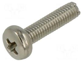 Screw | M3x12 | Head: button | Phillips | PH1 | A2 stainless steel