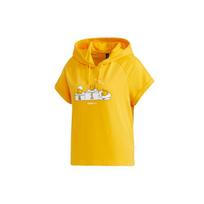 Adidas Neo Pusheen Graphic Hooded Pullover T-Shirt Women Tops Yellow GL7234 L