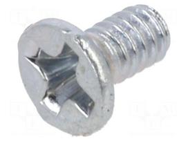 Screw | M2x4 | Head: countersunk | Phillips | PH1 | steel | zinc | DIN 965