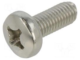Screw | M8x20 | Head: button | Phillips | PH4 | A2 stainless steel
