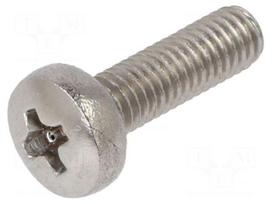 Screw | M3x10 | Head: button | Phillips | PH1 | A2 stainless steel