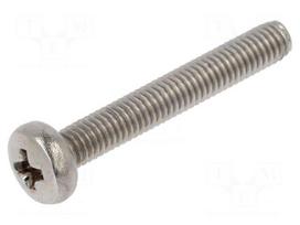 Screw | M3x20 | Head: button | Phillips | PH1 | A2 stainless steel