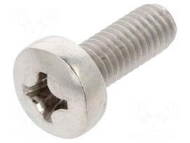 Screw | M6x16 | Head: button | Phillips | PH3 | A2 stainless steel