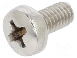 Screw | M4 | M4x8 | Head: button | Phillips | PH2 | A2 stainless steel