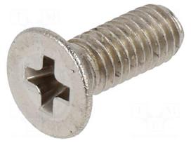 Screw | M3x8 | Head: countersunk | Phillips | PH1 | A2 stainless steel