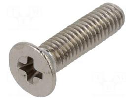 Screw | M3x12 | Head: countersunk | Phillips | PH1 | A2 stainless steel