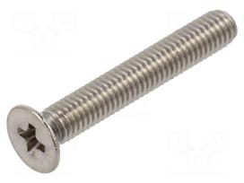 Screw | M3x20 | Head: countersunk | Phillips | PH1 | A2 stainless steel