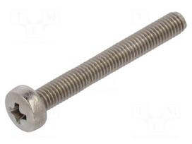 Screw | M3x25 | Head: button | Phillips | PH1 | A2 stainless steel