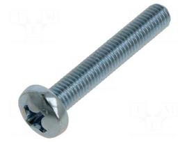 Screw | M8x50 | Head: cheese head | Phillips | PH4 | steel | zinc