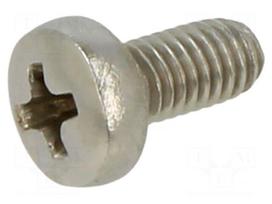Screw | M3x6 | Head: button | Phillips | PH1 | A2 stainless steel