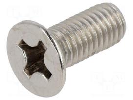 Screw | M8x20 | Head: countersunk | Phillips | PH4 | A2 stainless steel