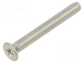 Screw | M3x25 | Head: countersunk | Phillips | PH1 | A2 stainless steel