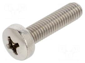 Screw | M5x20 | Head: button | Phillips | PH2 | A2 stainless steel