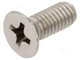 Screw | M4x10 | Head: countersunk | Phillips | PH2 | A2 stainless steel