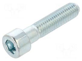 Screw | M10x45 | 1.5 | Head: cheese head | hex key | HEX 8mm | steel | zinc