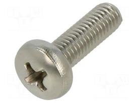 Screw | M5x16 | Head: button | Phillips | PH2 | A2 stainless steel