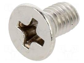 Screw | M4x8 | Head: countersunk | Phillips | PH2 | A2 stainless steel