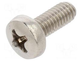 Screw | M4x10 | Head: button | Phillips | PH2 | A2 stainless steel