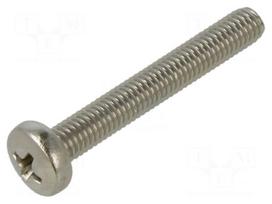 Screw | M5x35 | Head: button | Phillips | PH2 | A2 stainless steel