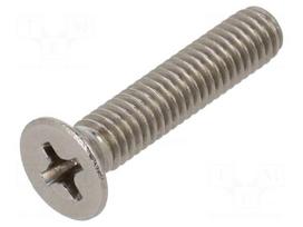 Screw | M4x20 | Head: countersunk | Phillips | PH2 | A2 stainless steel