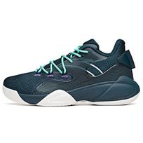 Anta Shock Absorbing Non-Slip Wear-Resistant Breathable Low-Top Basketball Shoes Men sneaker Blue Green 112111609-1 44.5 gray
