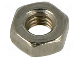 Nut | hexagonal | M3 | Thread: metric | A2 stainless steel | 5.5mm