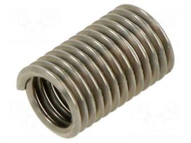 Threaded insert | stainless steel | M6 | L: 15mm | Pitch: 1