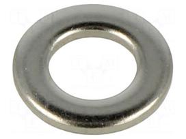 Washer | round | M5 | D=10mm | h=1mm | A4 stainless steel | DIN 125A