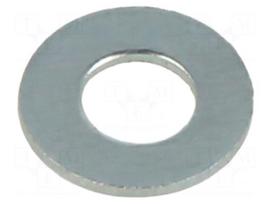 Washer | round | M3 | D=7mm | h=0.5mm | steel | Plating: zinc