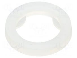 Washer | round,with protection | D=12mm | h=1.6mm | HDPE