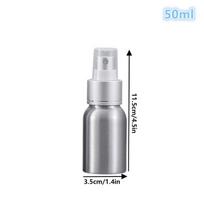 50/100/120/150/200/250 ml Tuščias Aliuminio Purškiamas Buteliukas Kosmetinis Buteliukas Mini Metaliniai Purkštuvai Kelioninio Dydžio Kosmetikai 50ml