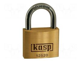 Padlock | shackle | brass | Protection: low (level 2) | A: 20mm | B: 12mm
