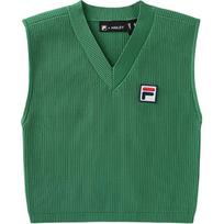 FILA X Hailey Collaboration Simple Versatile Comfortable College Style Tennis Vest Women tops Green A71W523102F-GN M