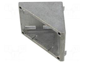 Angle bracket | for profiles | Width of the groove: 10mm | W: 74mm